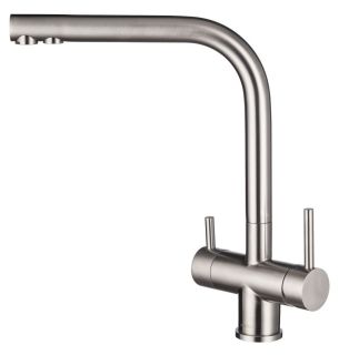 Смеситель для кухни Swedbe Selene Plus 8144 с каналом для подключения фильтра нержавеющая сталь